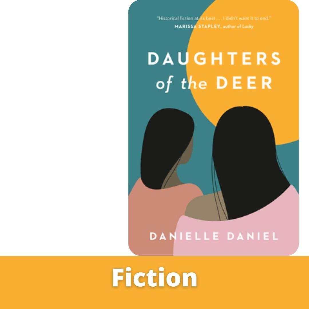 Cover of book "daughters of the deer" labelled as fiction