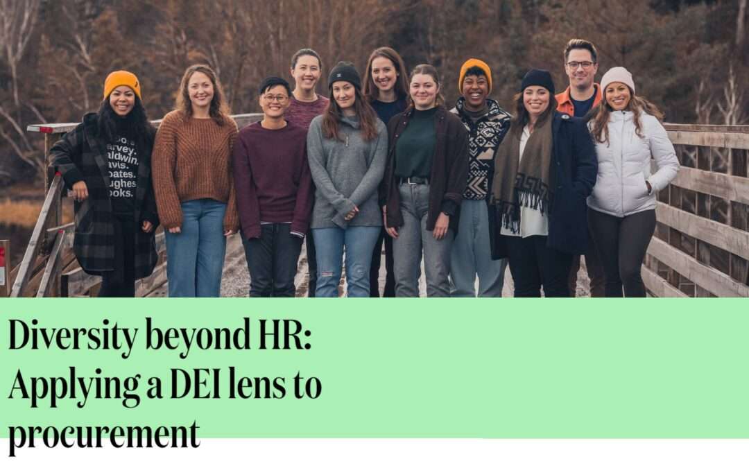 Diversity beyond HR: Applying a DEI lens to procurement