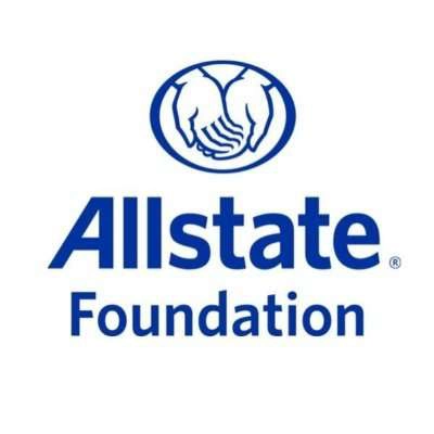 A photo of the logo for Allstate Foundation.